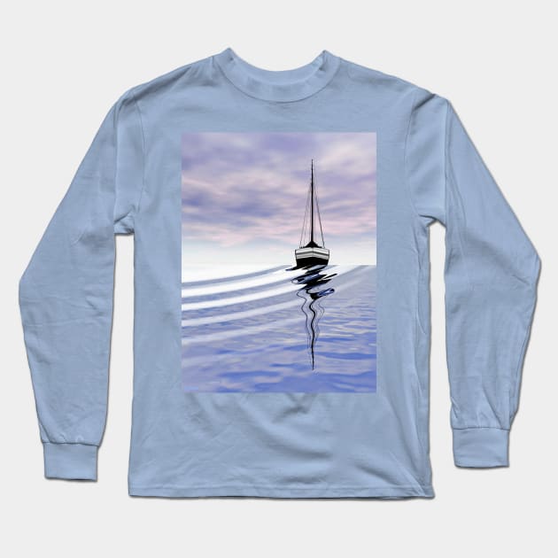 Yacht Long Sleeve T-Shirt by danieljanda